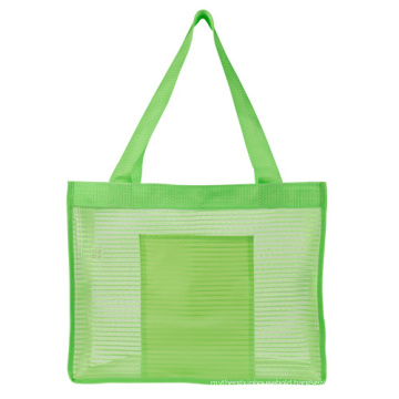 Wholesale Lightweight Outdoor Stiff Mesh Beach Grocery Net Shopping Tote Storage Bags